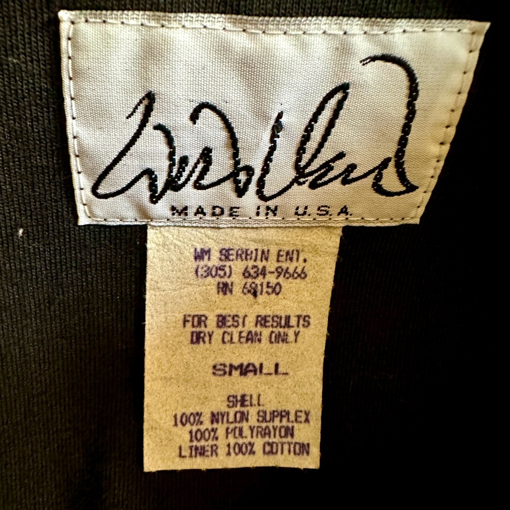Vintage Late 80s William Serbin Bomber Track Jacket - Size S EUC - Great w/Jeans - Picture 6 of 7